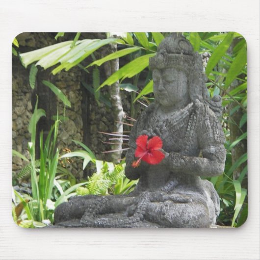 Mousepad: Bali Statue Muismat (Voorkant)