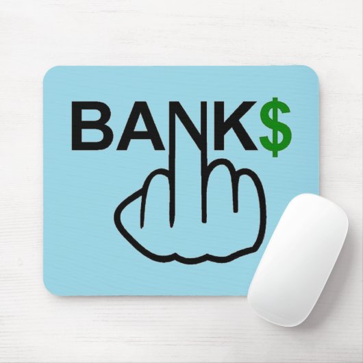 Mousepad Banks Corrupt Muismat (Met muis)