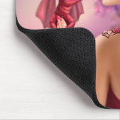 Mousepad Beauful fantasy women koningin and dragon Muismat (Hoek)