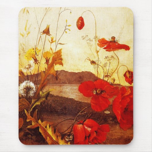 Mousepad Beroemde Kunstenaars 'Poppies' olie op do Muismat (Voorkant)