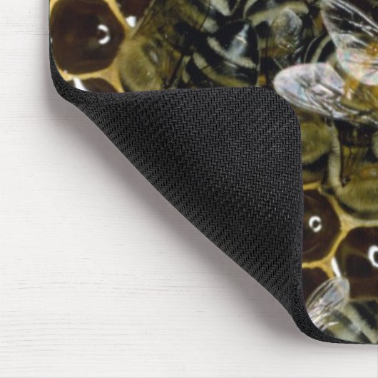 Mousepad - bijen op kam muismat (Hoek)