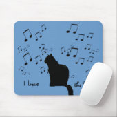 Mousepad - Black Blues Cat Muismat (Met muis)