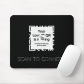 Mousepad - BLACK - QR - GLAM-Sammlung Muismat (Met muis)