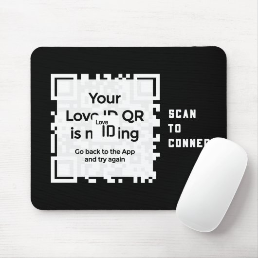 Mousepad - BLACK - QR - PURE Collection Muismat (Met muis)
