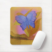 MOUSEPAD, BLAUWE BUTTERFLES MUISMAT (Met muis)
