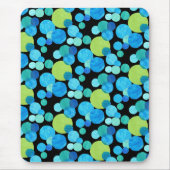 Mousepad, Blauwe Moons Patroon Muismat (Voorkant)