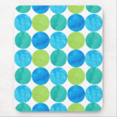 Mousepad, Blauwe Moons Patroon Muismat (Voorkant)