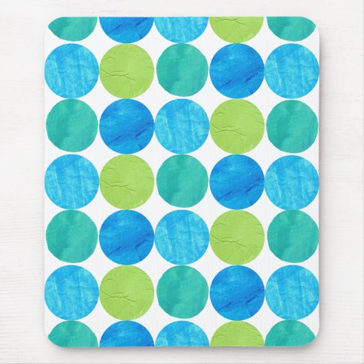 Mousepad, Blauwe Moons Patroon Muismat (Voorkant)