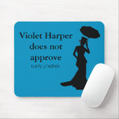 Mousepad, Blauwgroen blauw - Violet HarpeKwijt nie Muismat (Met muis)