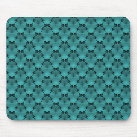 Mousepad, Blauwgroen rek Muismat (Voorkant)