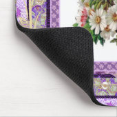 Mousepad Bloemen Mauve Muismat (Hoek)