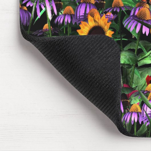 Mousepad Bloemen 's nachts Half 2 Muismat (Hoek)