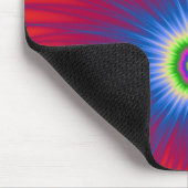 Mousepad Blue Explosion on Red Muismat (Hoek)