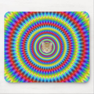 Mousepad Blue Red Yellow en Green Rings Muismat
