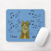 Mousepad - Blues Cat Muismat (Met muis)
