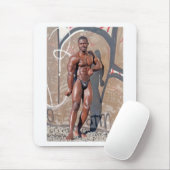 Mousepad, bodybuilder Jean SCUTT # 5A Muismat (Met muis)