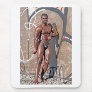 Mousepad, bodybuilder Jean SCUTT # 5A Muismat