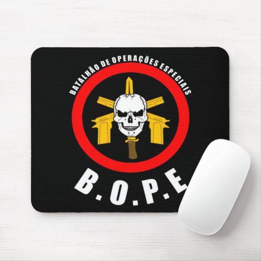 Mousepad BOPE Batalhão de Operações Especiais Muismat (Met muis)