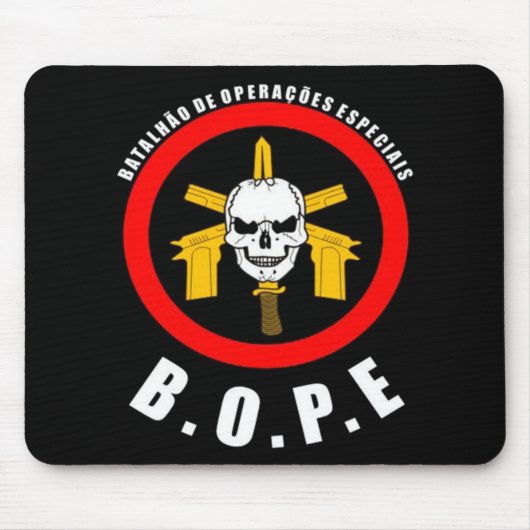 Mousepad BOPE Batalhão de Operações Especiais Muismat (Voorkant)