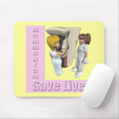 Mousepad - borstkanker bij zoogdieren muismat (Met muis)