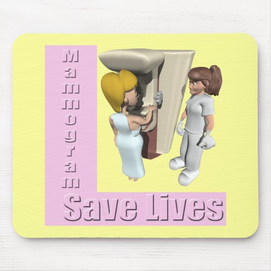 Mousepad - borstkanker bij zoogdieren muismat (Voorkant)