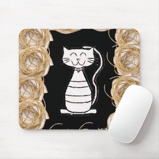 Mousepad Cat Muismat (Met muis)