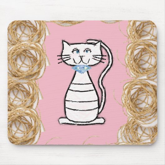 Mousepad Cat Muismat (Voorkant)