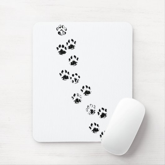 MOUSEPAD — CAT- OF DOG PAW-PRINTS/TRACKS MUISMAT (Met muis)