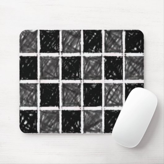Mousepad Checker Muismat (Met muis)