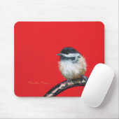 Mousepad "Chickadee" door Camille Engel Muismat (Met muis)