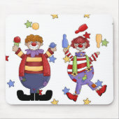 Mousepad Circus Clowns Muismat (Voorkant)