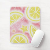 Mousepad 'Citroenen' Roze limonade Muismat (Met muis)