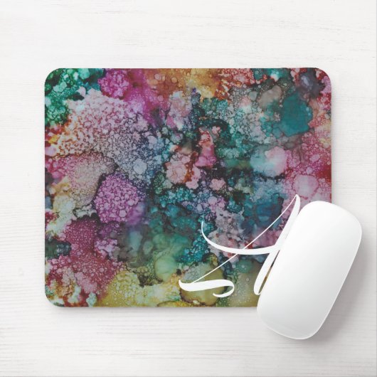 Mousepad "Colorburst Inkblot Painting" Muismat (Met muis)