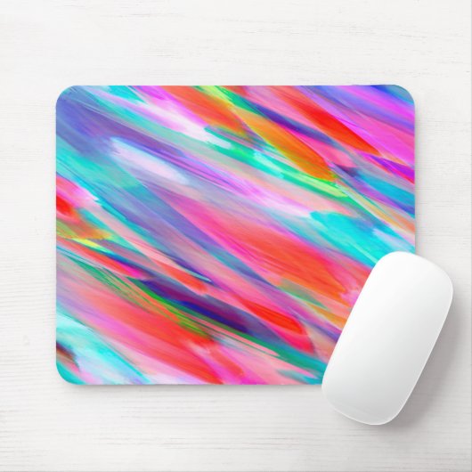 Mousepad Colorful digital art splashing Muismat (Met muis)