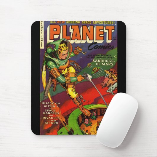 Mousepad  Comic Book Hoesjes Muismat (Met muis)