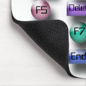 Mousepad - Computerknoppen Muismat (Hoek)