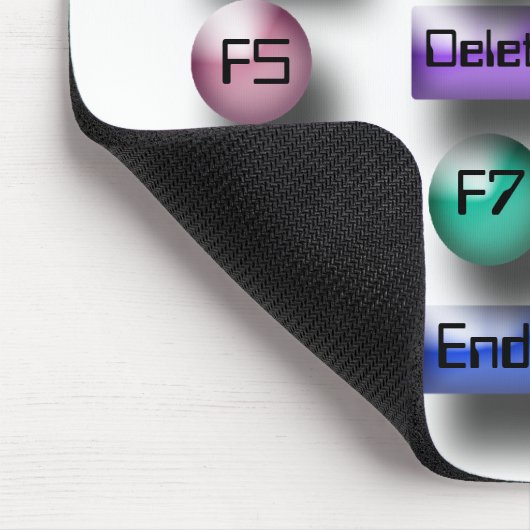 Mousepad - Computerknoppen Muismat (Hoek)