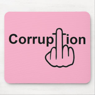 Mousepad Corruption Sucks Muismat