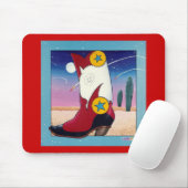 Mousepad - Cowboy Boots, allemaal gekleed Muismat (Met muis)