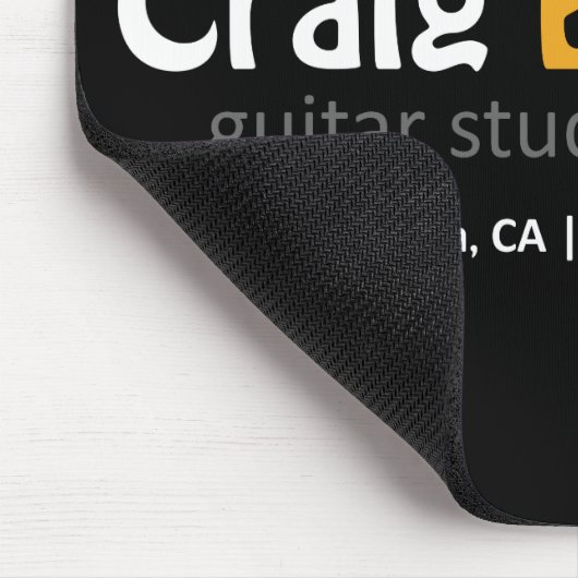 Mousepad | Craig Beck Guitar Studio Muismat (Hoek)