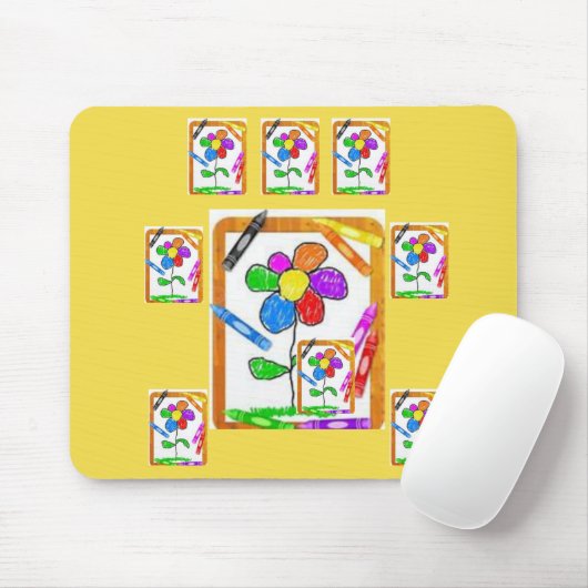 Mousepad Crayon Muismat (Met muis)