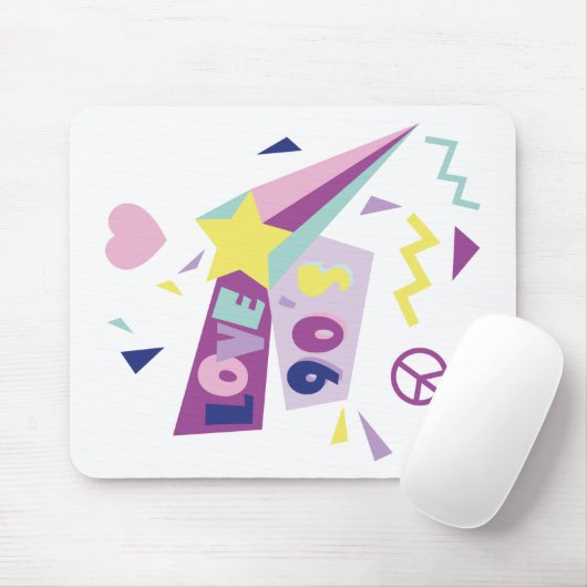 Mousepad "crazy 90s" muismat (Met muis)