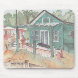 Mousepad "Crystal Cove, CA/Waterverf Sketch" Muismat