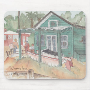 Mousepad "Crystal Cove, CA/Waterverf Sketch" Muismat