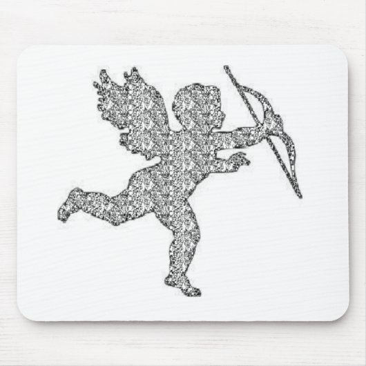 Mousepad Cupid Silver Muismat (Voorkant)