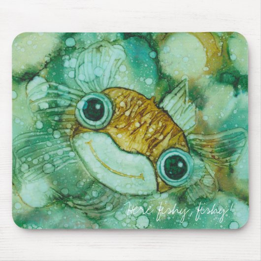 Mousepad Cute Fish Muismat (Voorkant)