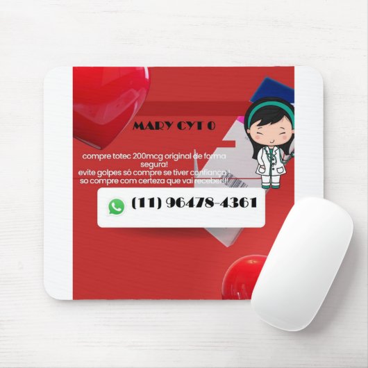 Mousepad Cy-to-tec Original Brasil 2023 Muismat (Met muis)