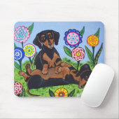 Mousepad Dachshunds Speling Muismat (Met muis)
