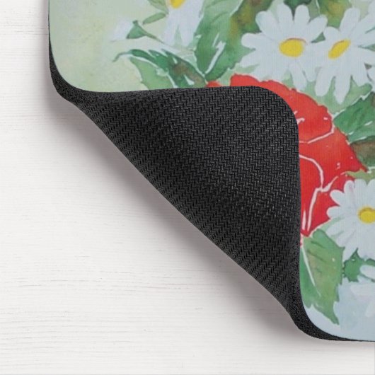 Mousepad Daisies en Rozen Muismat (Hoek)