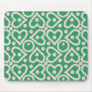 Mousepad: Daisy Chains op Groen Muismat